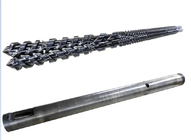 Bimetallic Nitride Conical Twin Screws WPC PVC PE Industry / Extruder Screws And Barrels